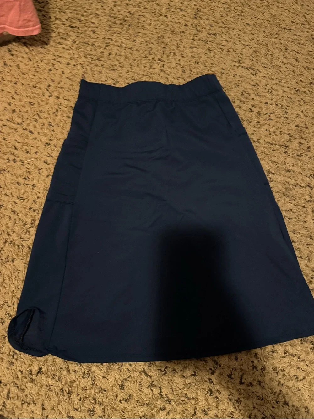 The Skirt Lady Girls Navy Blue Athletic Swim Skirt Size 7/8 With Leggings